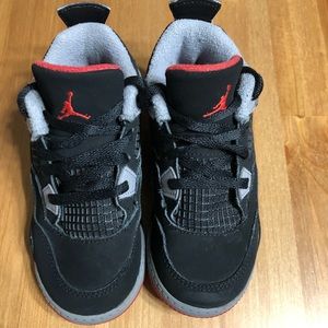 Jordan 4 Bred kids size 9c